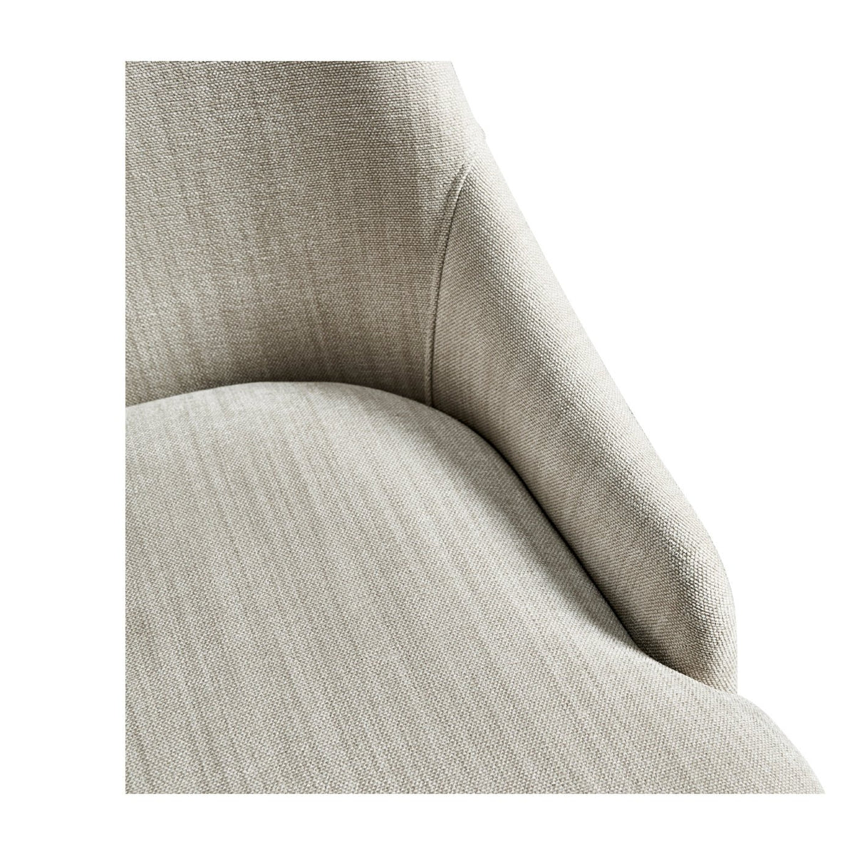 Modern English Upholstered Side Chair - Ebonized - English Georgian America