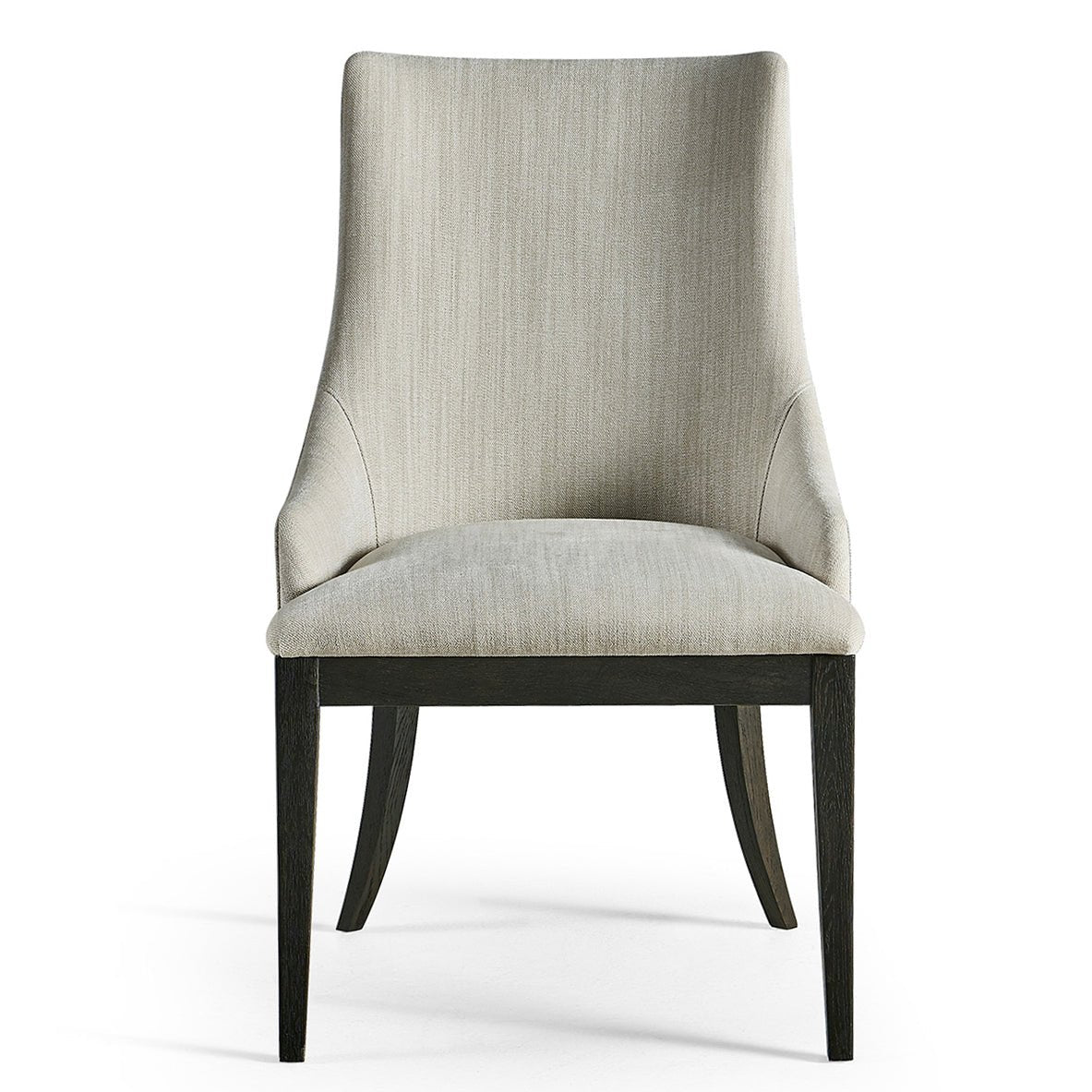 Modern English Upholstered Side Chair - Ebonized - English Georgian America