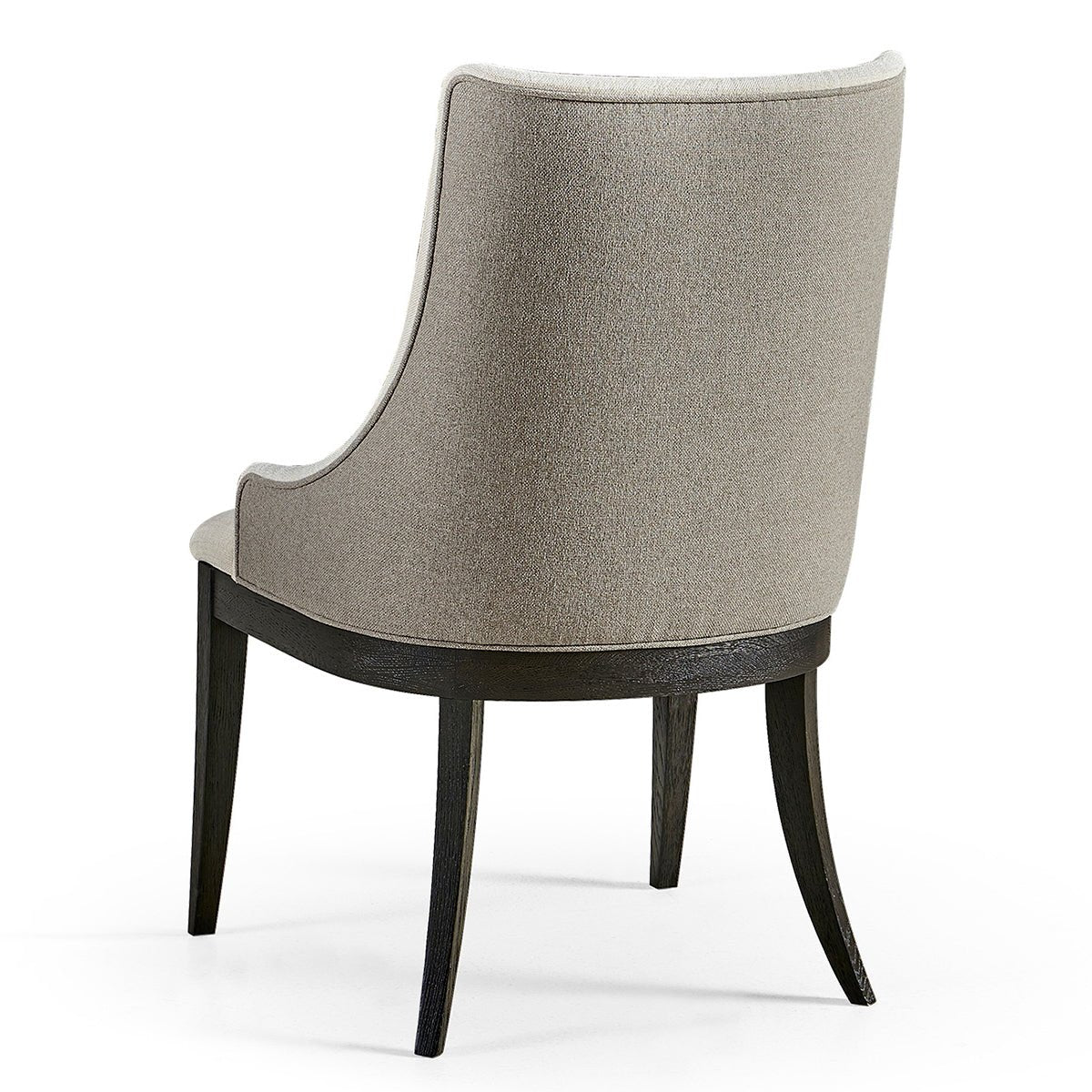 Modern English Upholstered Side Chair - Ebonized - English Georgian America