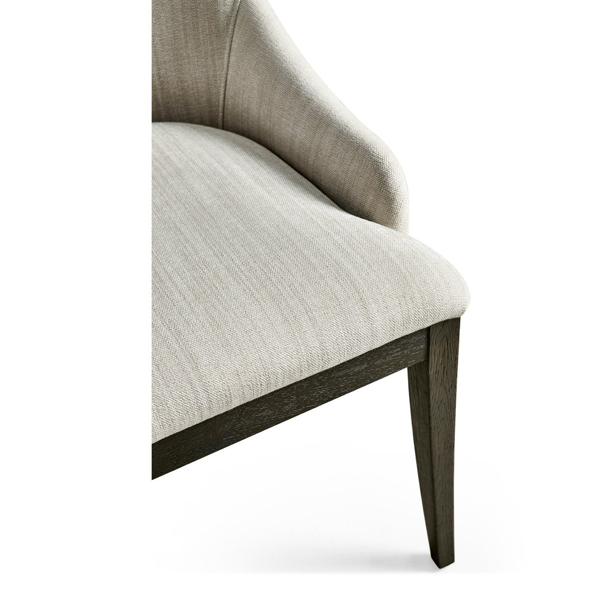 Modern English Upholstered Side Chair - Ebonized - English Georgian America