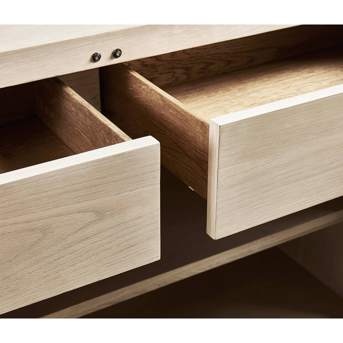 Modern Etched Brass Flowing Media Cabinet - English Georgian America