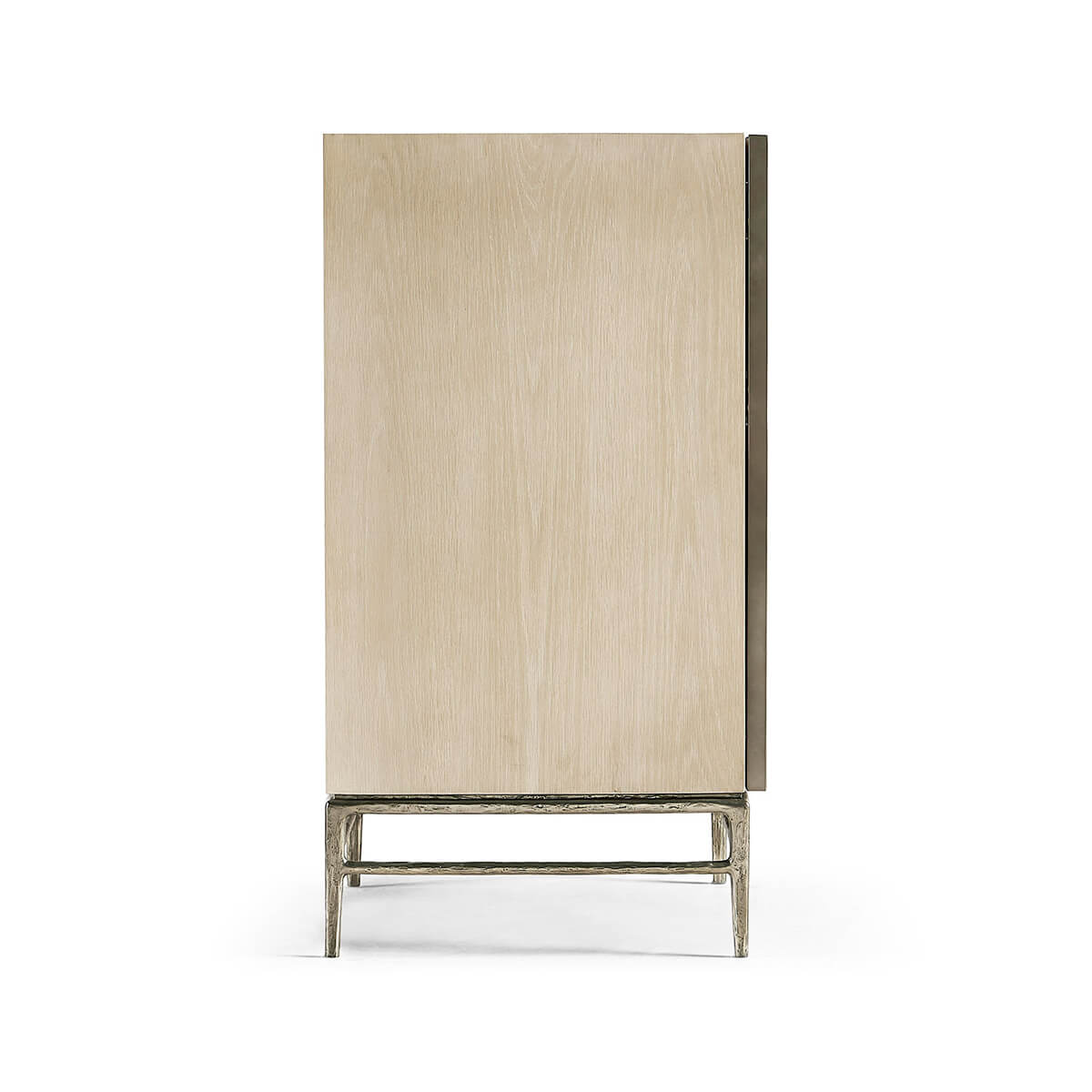 Modern Etched Brass Flowing Media Cabinet - English Georgian America