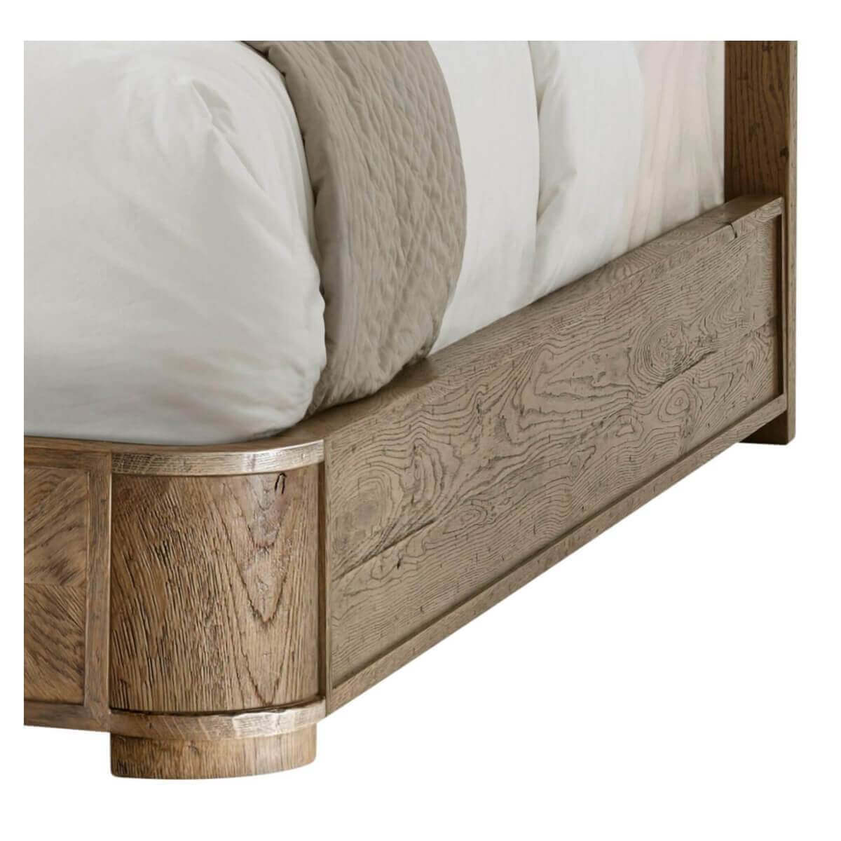 Modern European Chevron California King Bed - English Georgian America