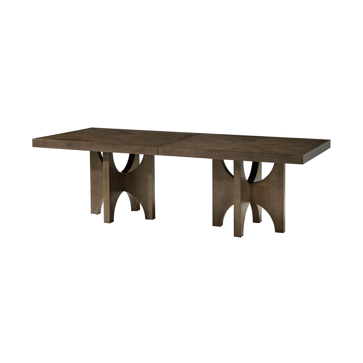 Modern Extending Dark Ash Dining Table - English Georgian America