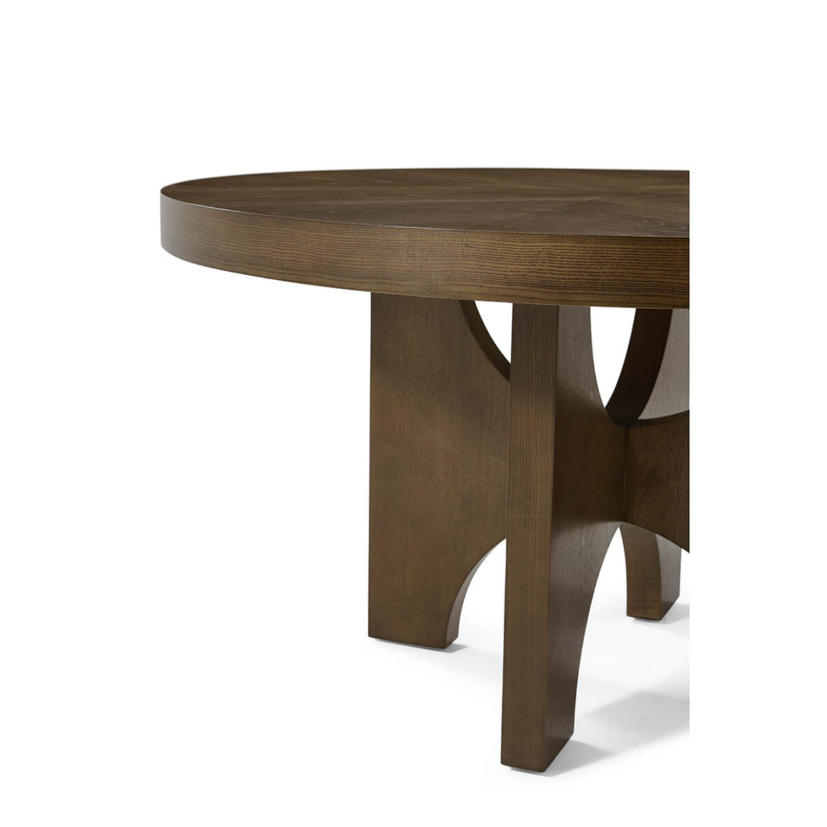 Modern Extending Dark Ash Dining Table - English Georgian America