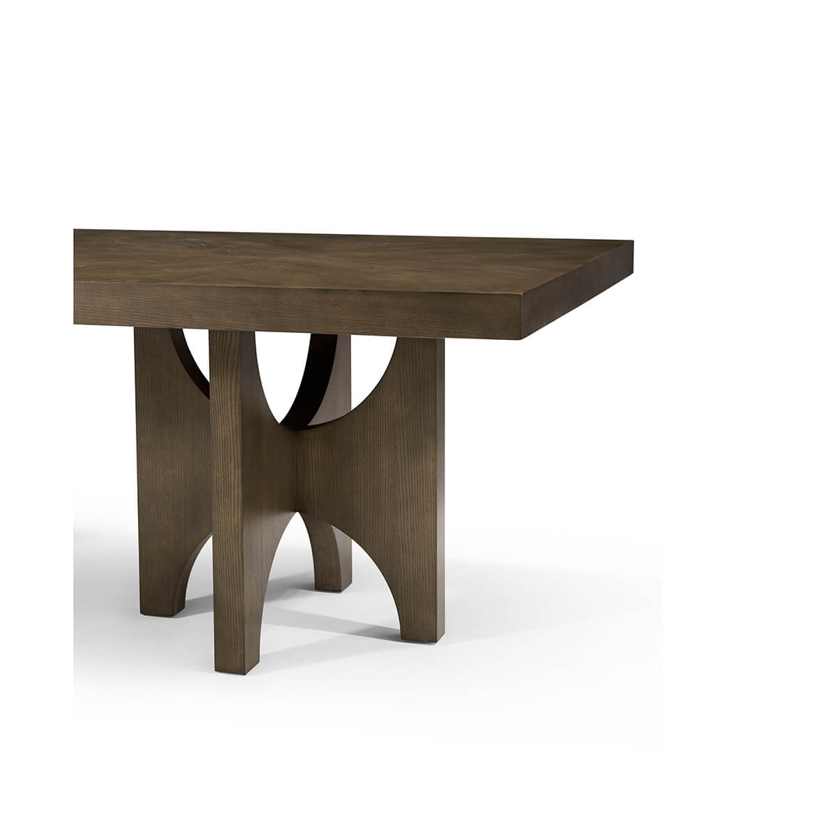 Modern Extending Dark Ash Dining Table - English Georgian America
