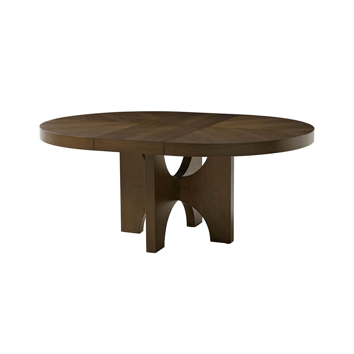 Modern Extending Dark Ash Dining Table - English Georgian America