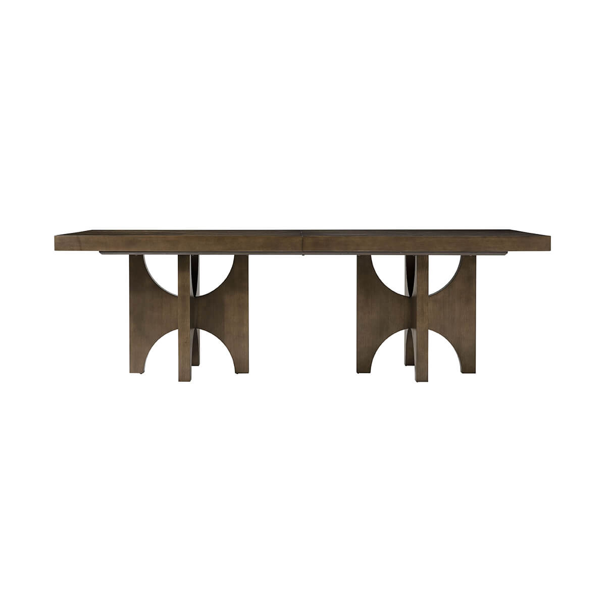 Modern Extending Dark Ash Dining Table - English Georgian America