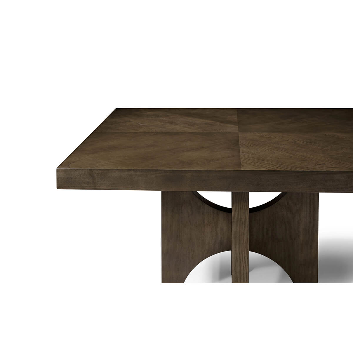 Modern Extending Dark Ash Dining Table - English Georgian America