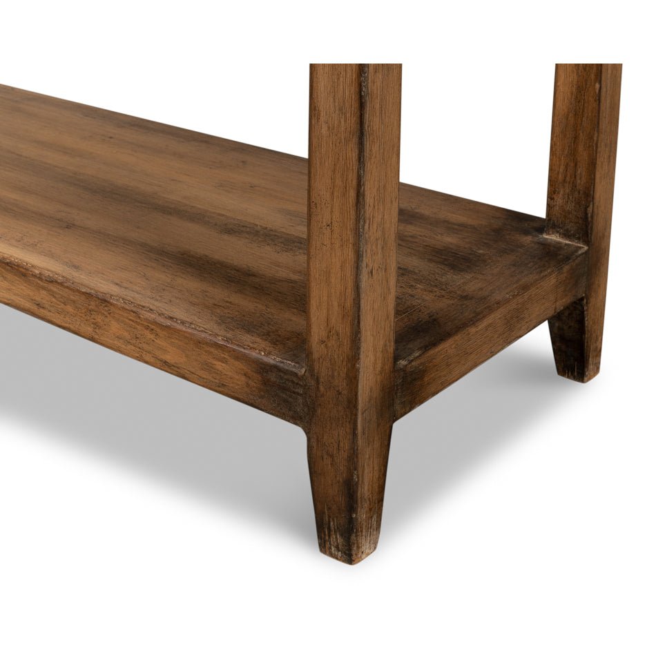 Modern Farmhouse Console Table - Walnut Finish - English Georgian America