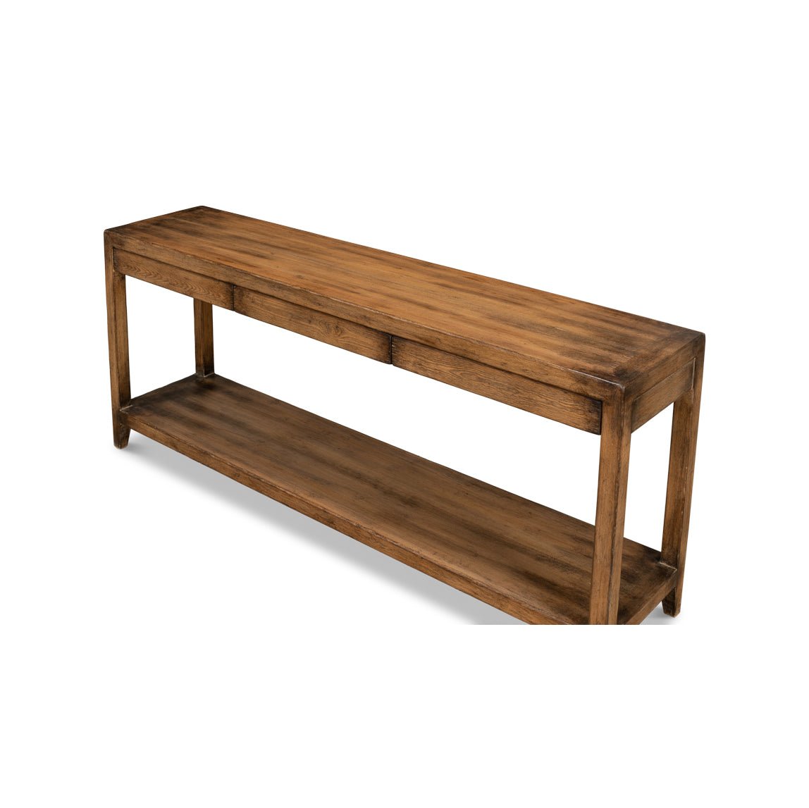 Modern Farmhouse Console Table - Walnut Finish - English Georgian America