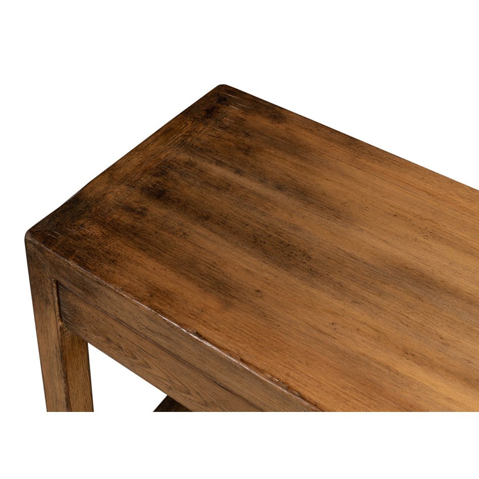 Modern Farmhouse Console Table - Walnut Finish - English Georgian America