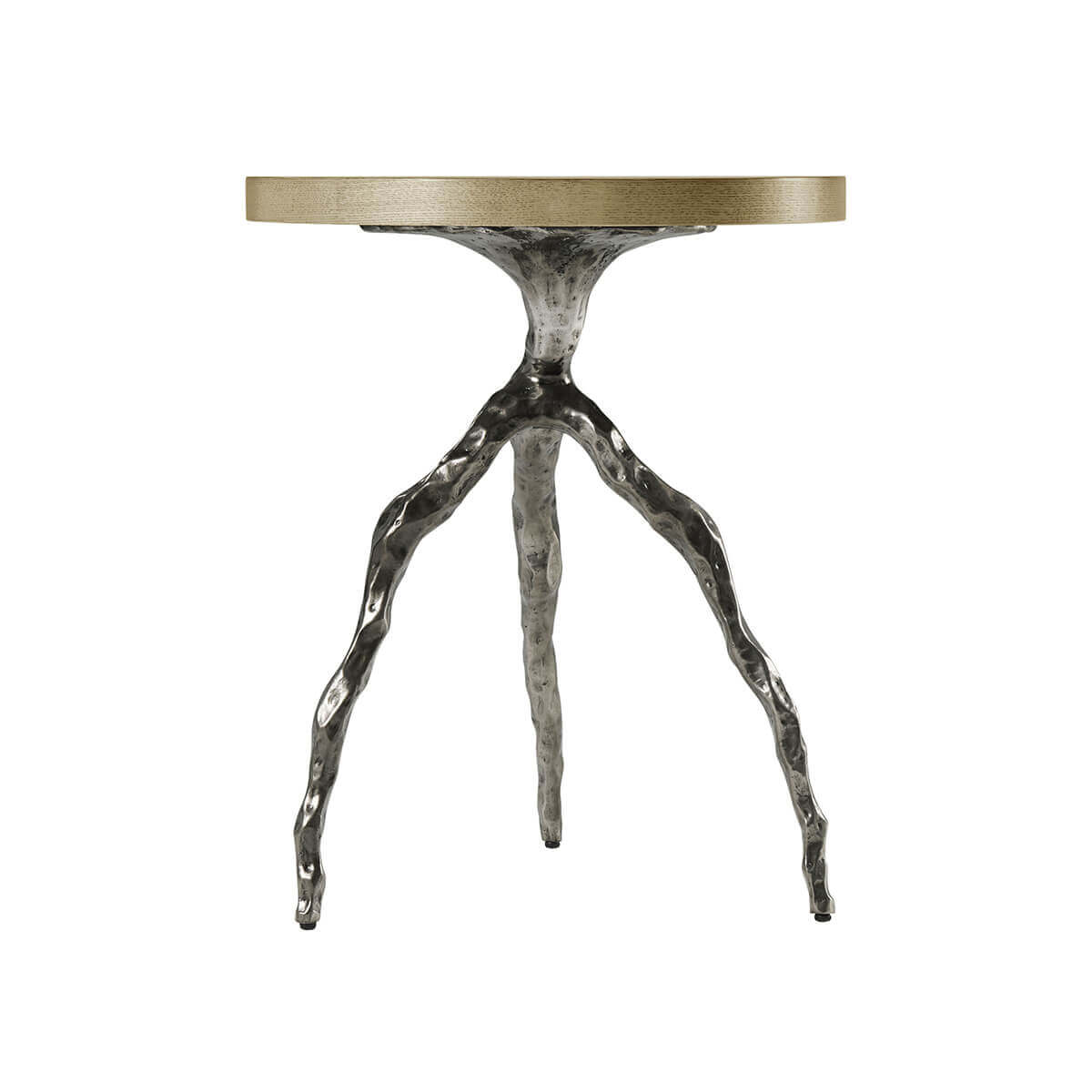 Modern Faux Bois Accent Table - Dune Finish - English Georgian America