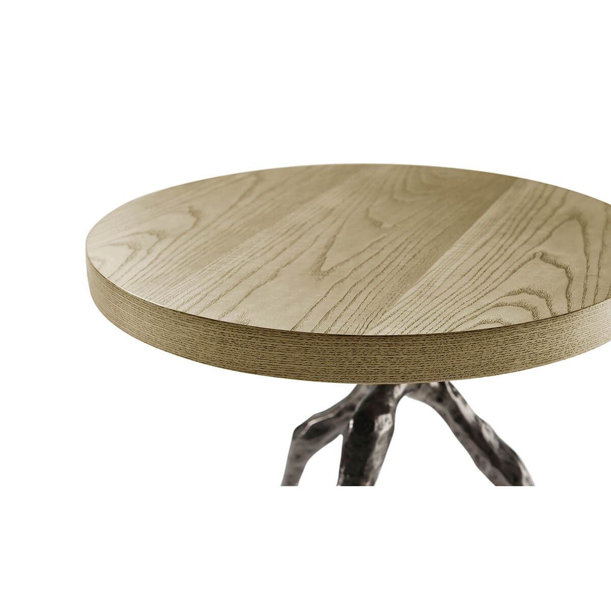 Modern Faux Bois Accent Table - Dune Finish - English Georgian America