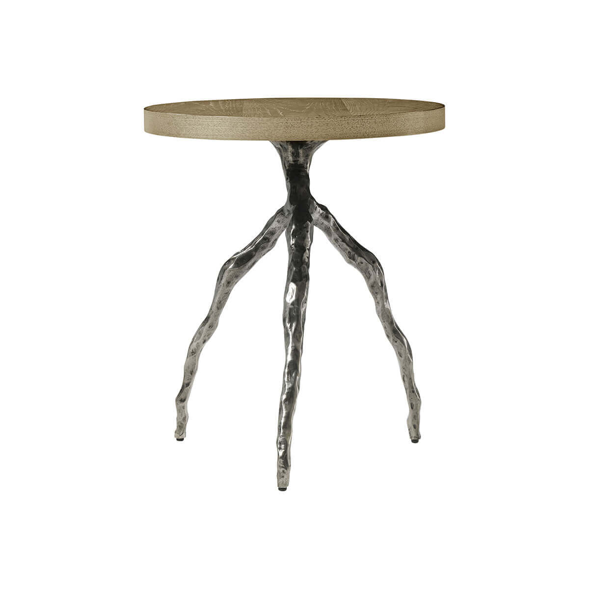 Modern Faux Bois Accent Table - Dune Finish - English Georgian America