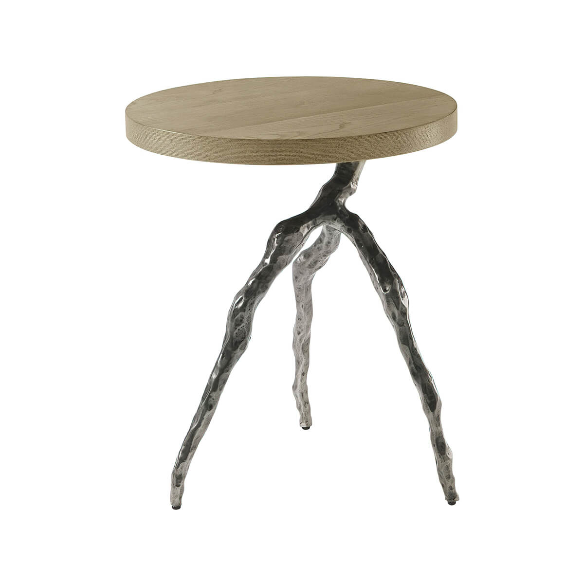 Modern Faux Bois Accent Table - Dune Finish - English Georgian America