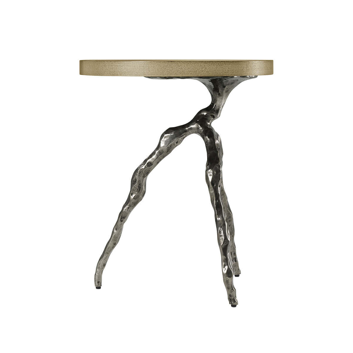 Modern Faux Bois Accent Table - Dune Finish - English Georgian America
