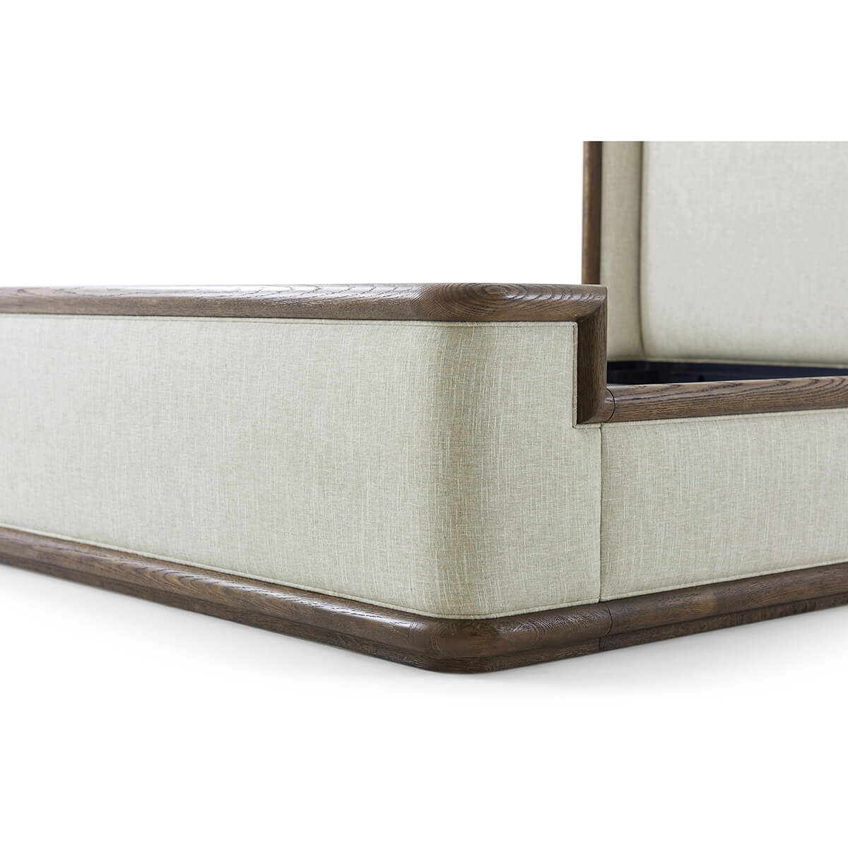 Modern Framed and Upholstered Bed - English Georgian America