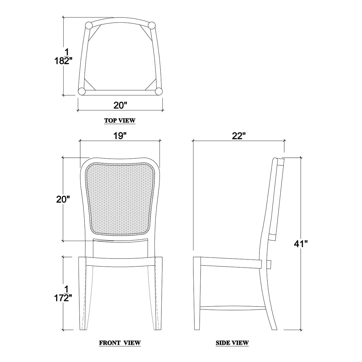 Modern French Dining Chair - English Georgian America