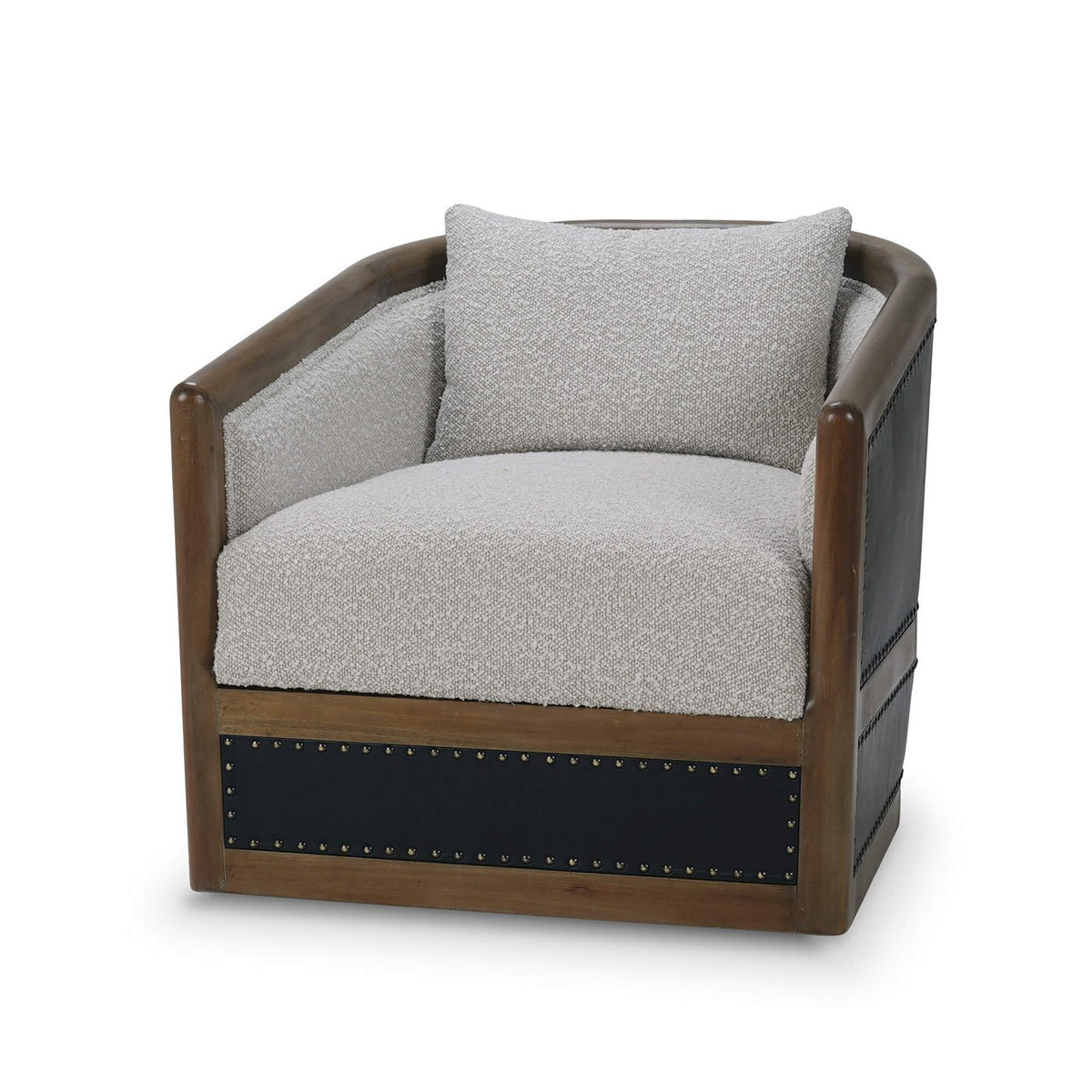 Modern French Swivel Armchair - English Georgian America