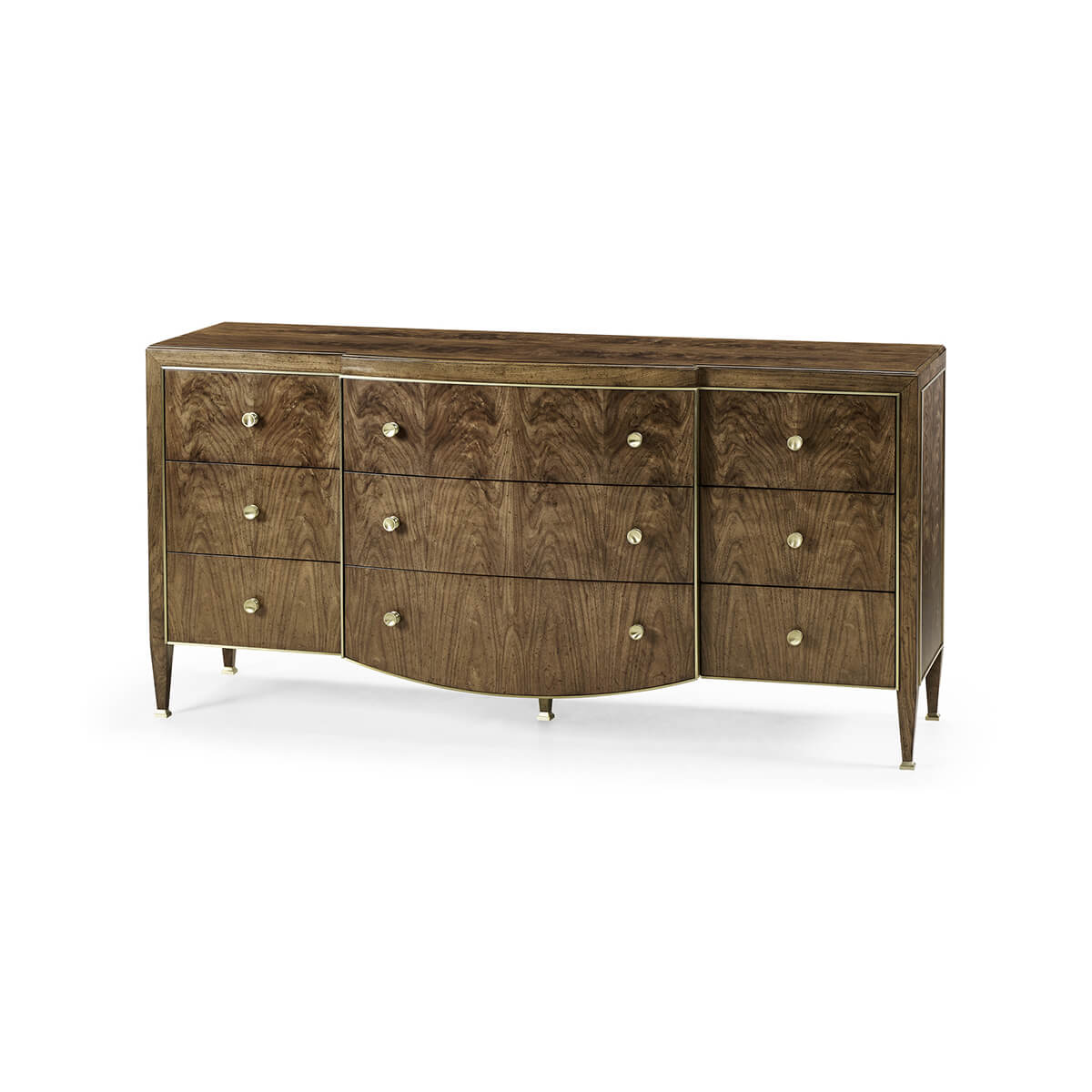 Modern French Walnut Dresser - English Georgian America