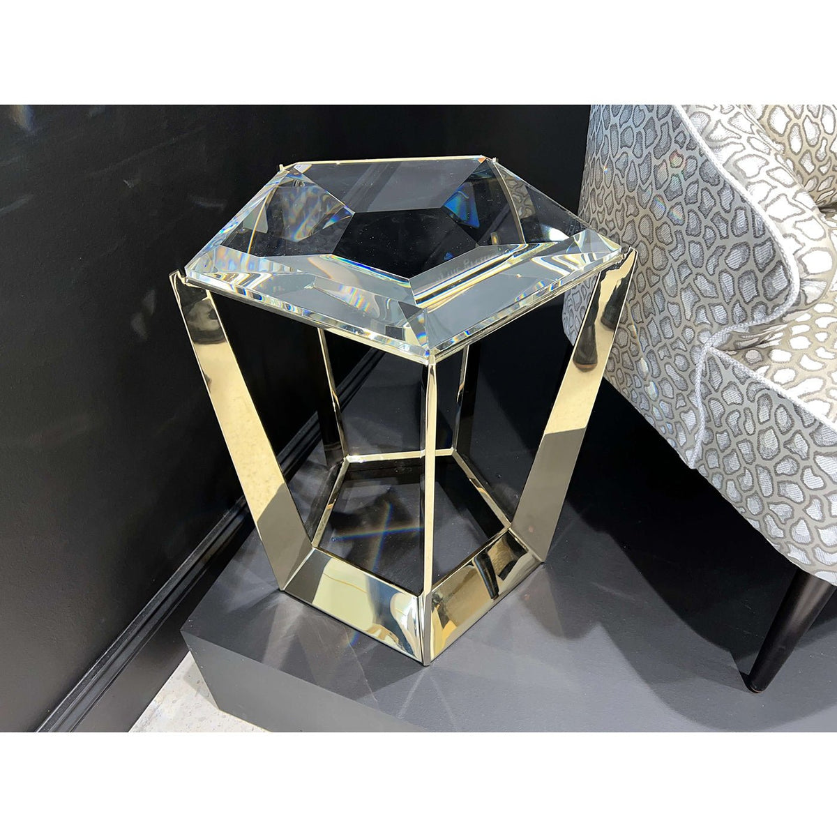 Modern Gem Accent Table - English Georgian America