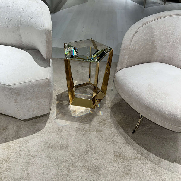 Modern Gem Accent Table - Luxury Crystal Side Table - English Georgian ...