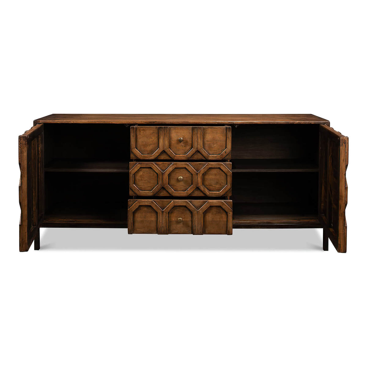 Modern Geometric Sideboard - English Georgian America