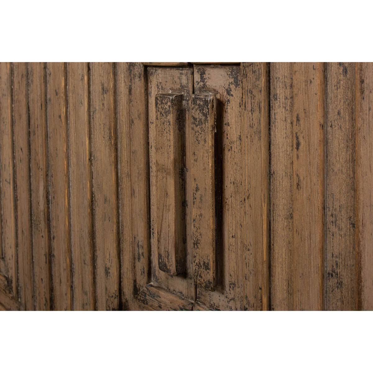 Modern Geometric Two-Door Cabinet - English Georgian America