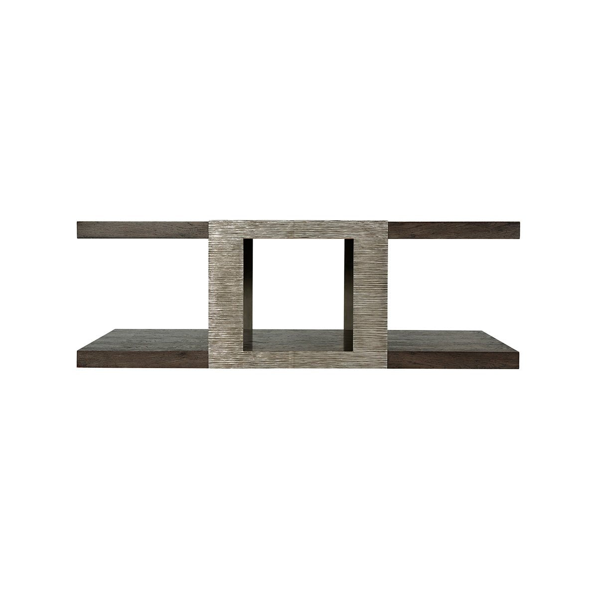 Modern Geometric Two Tier Coffee Table - English Georgian America