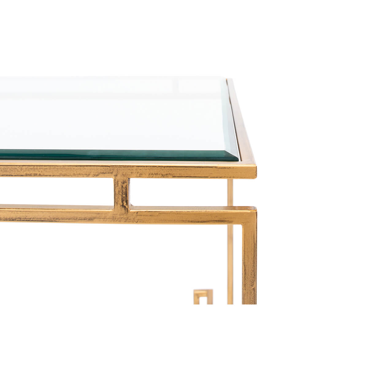 Modern Glass Top Cocktail Table - English Georgian America