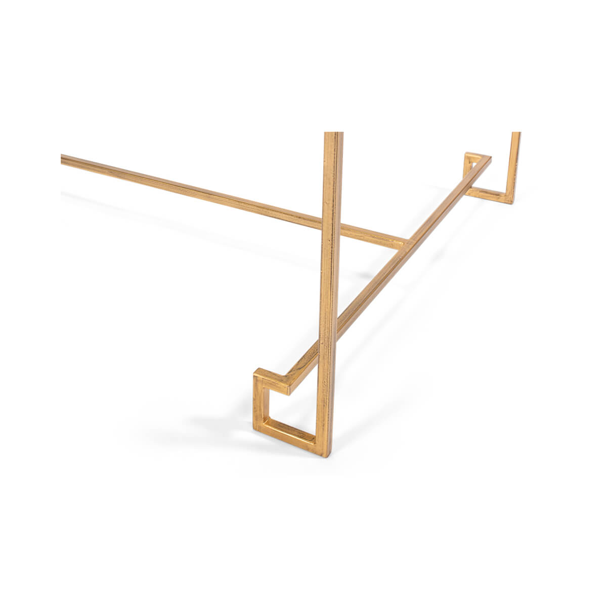 Modern Glass Top Cocktail Table - English Georgian America