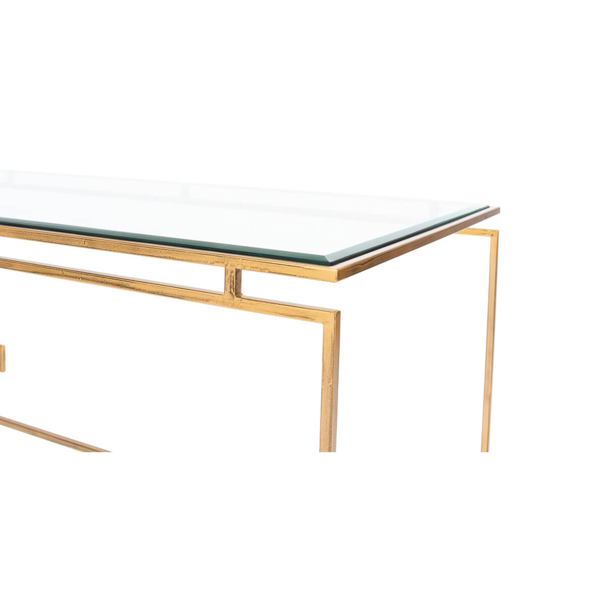 Modern Glass Top Cocktail Table - English Georgian America