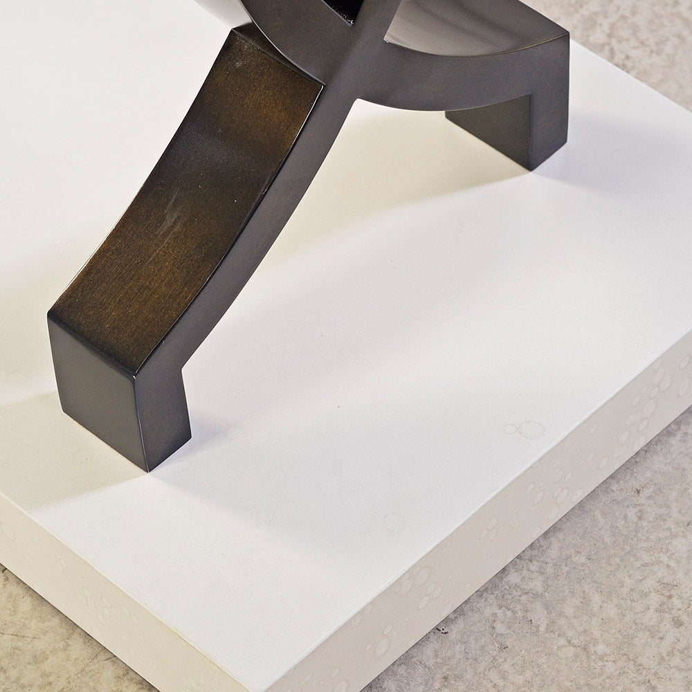 Modern Glass Top Console Table - English Georgian America