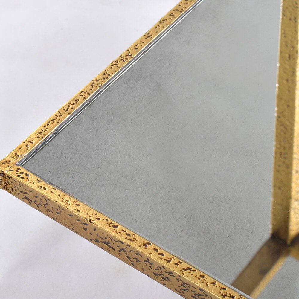 Modren Rectangular Side Table Modern Hammered Rectangular Side Table - English Georgian America