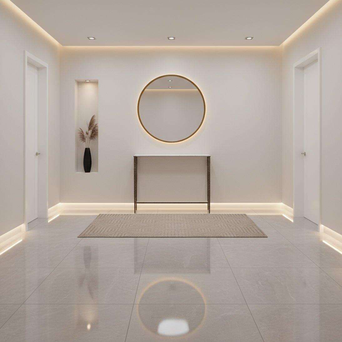 Modern Industrial Console Table - English Georgian America