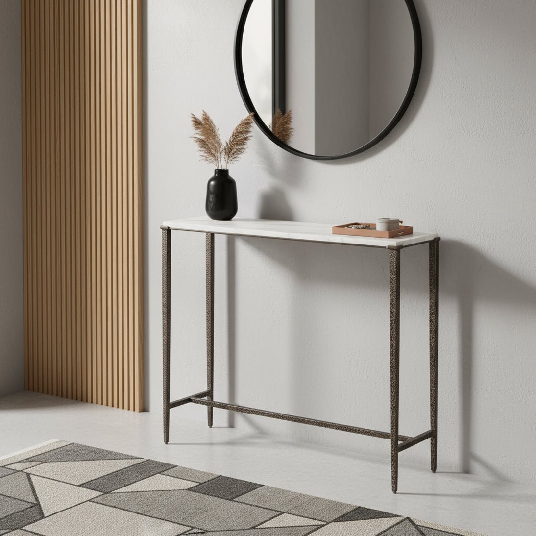 Modern Industrial Console Table - English Georgian America