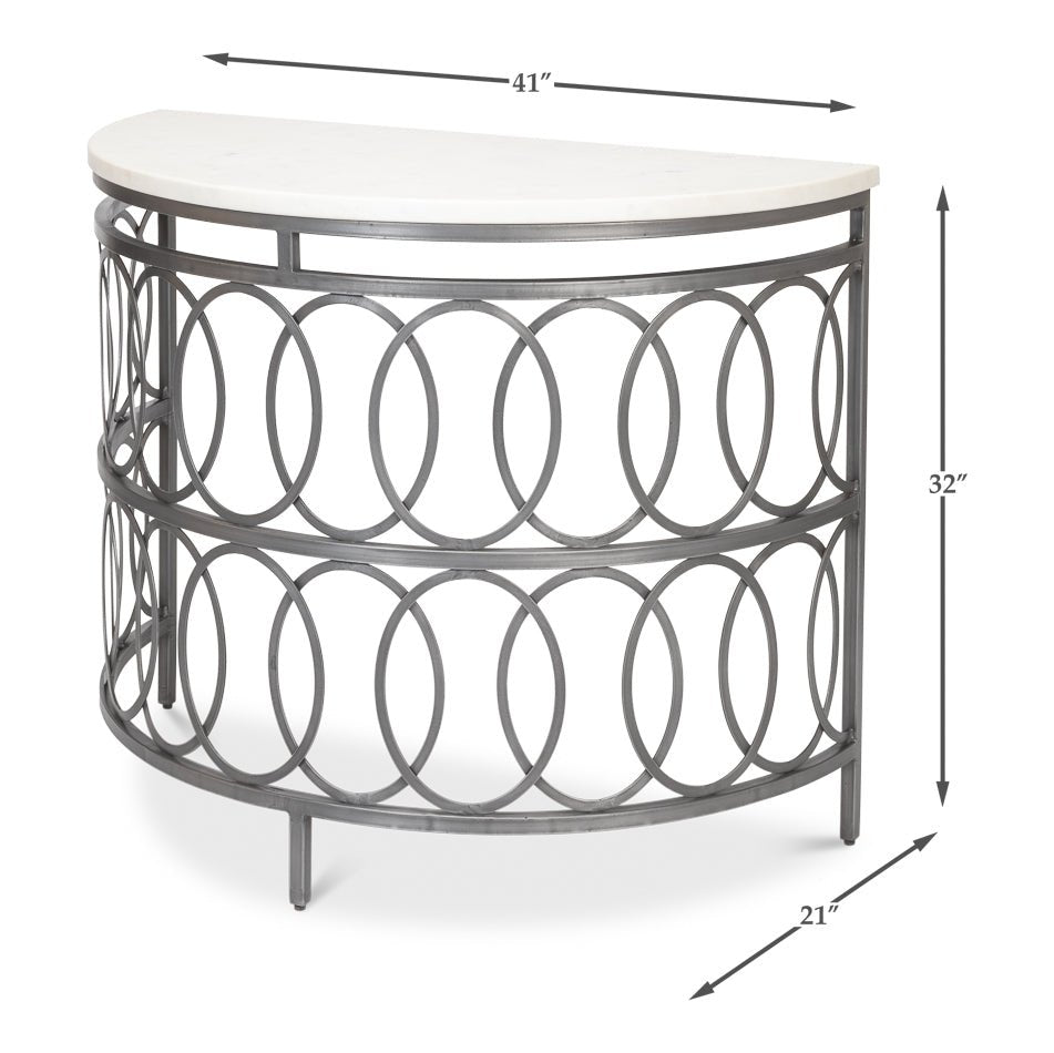 Modern Industrial Console Table - English Georgian America