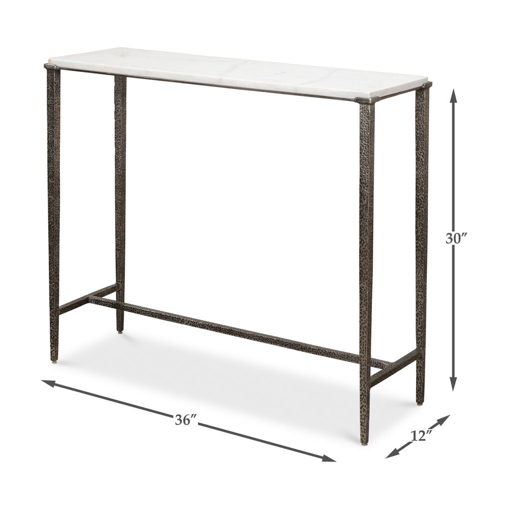Modern Industrial Console Table - English Georgian America