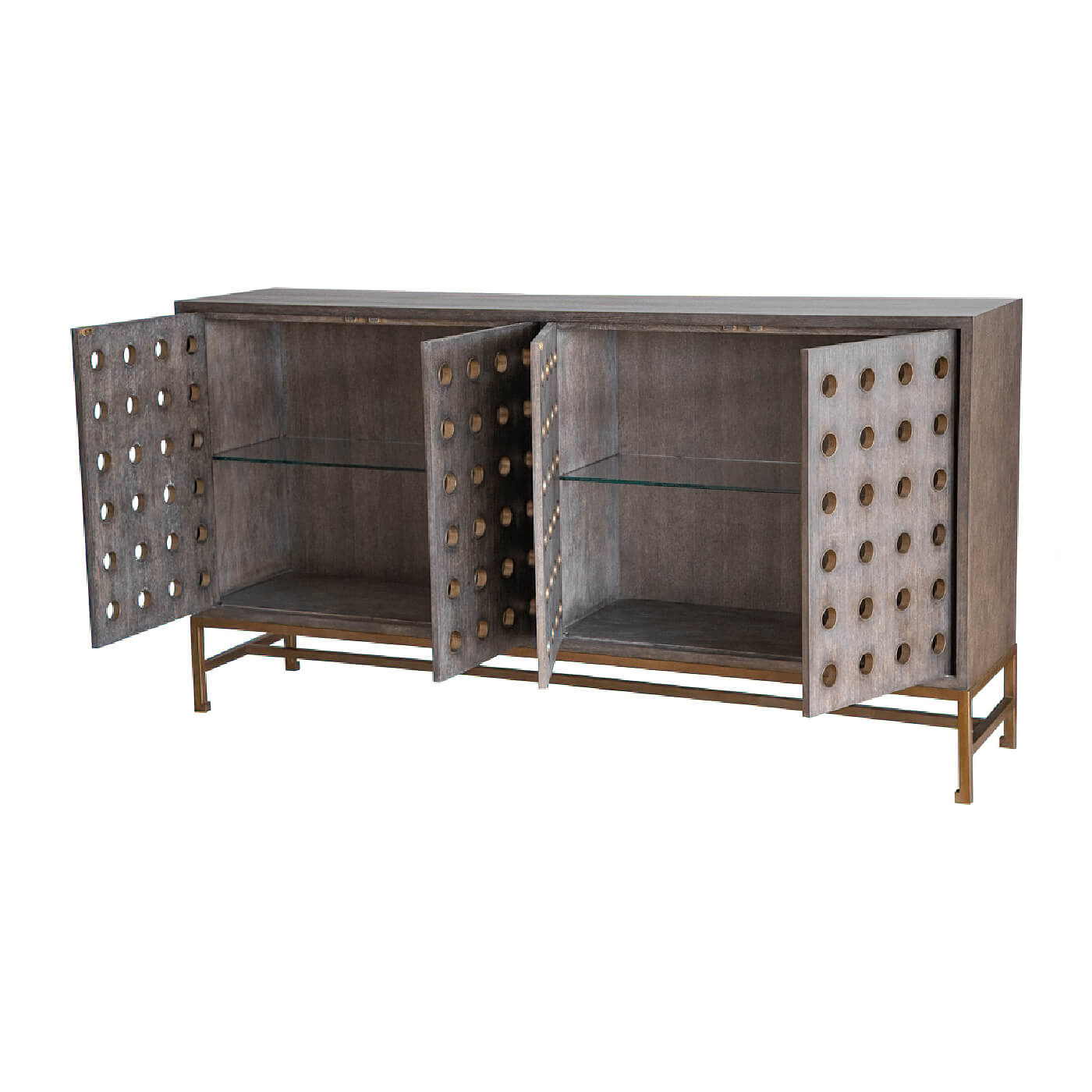 Modern Industrial Midnight Sideboard - English Georgian America