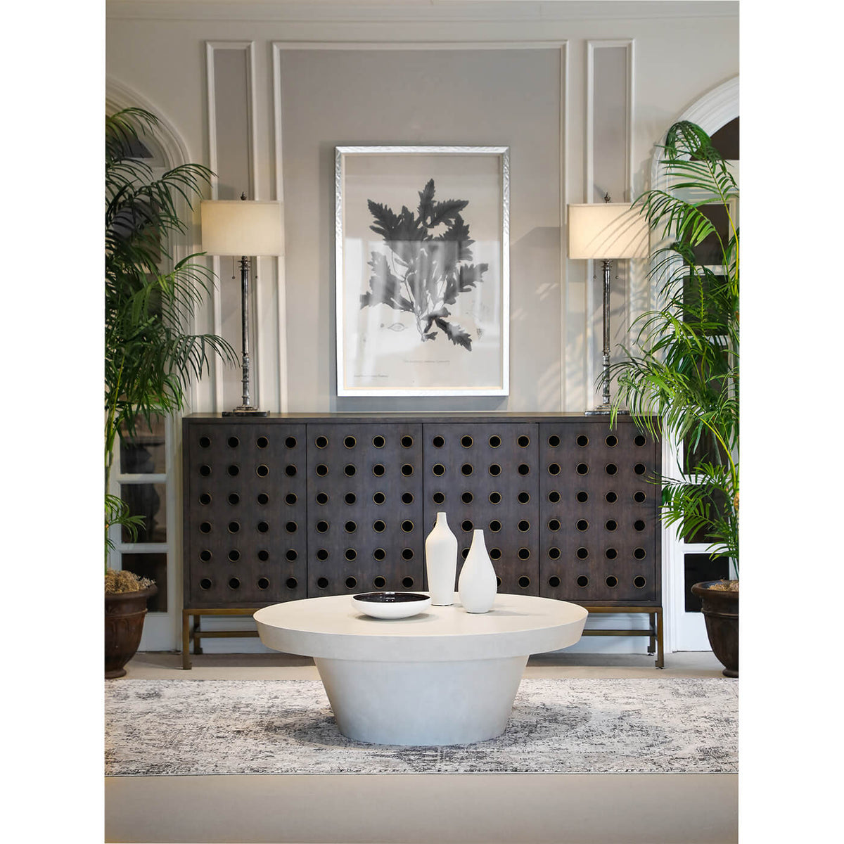 Modern Industrial Midnight Sideboard - English Georgian America