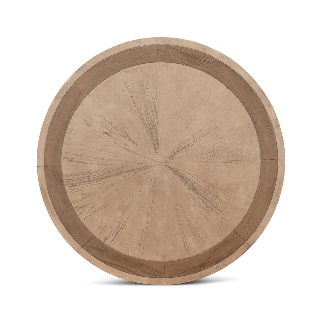 Modern Industrial Round Cocktail Table - English Georgian America