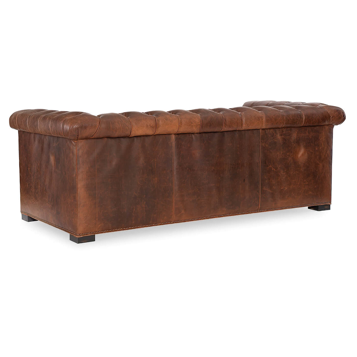 Modern Leather Chesterfield Sofa - English Georgian America