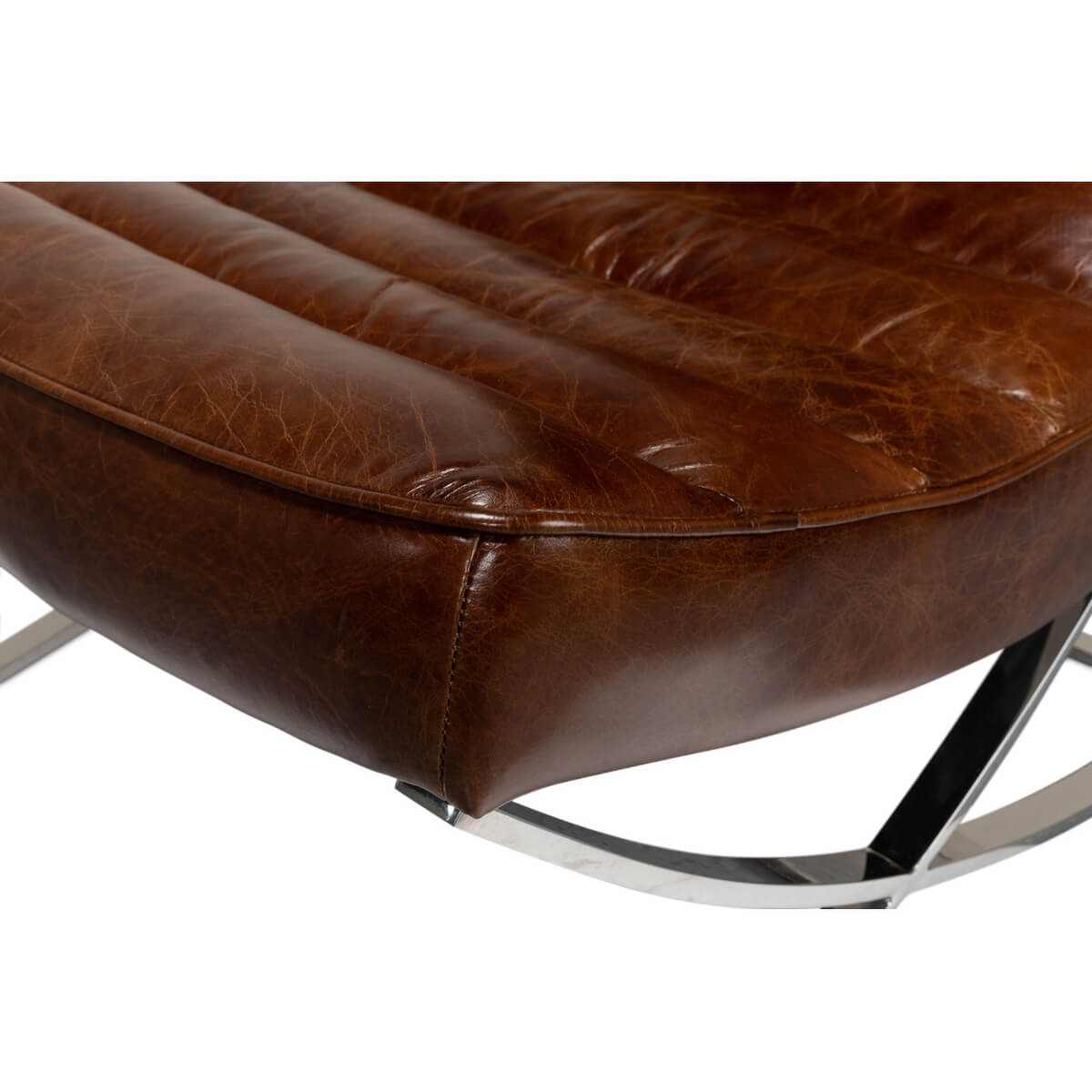Modern Leather Lounge Chair - English Georgian America