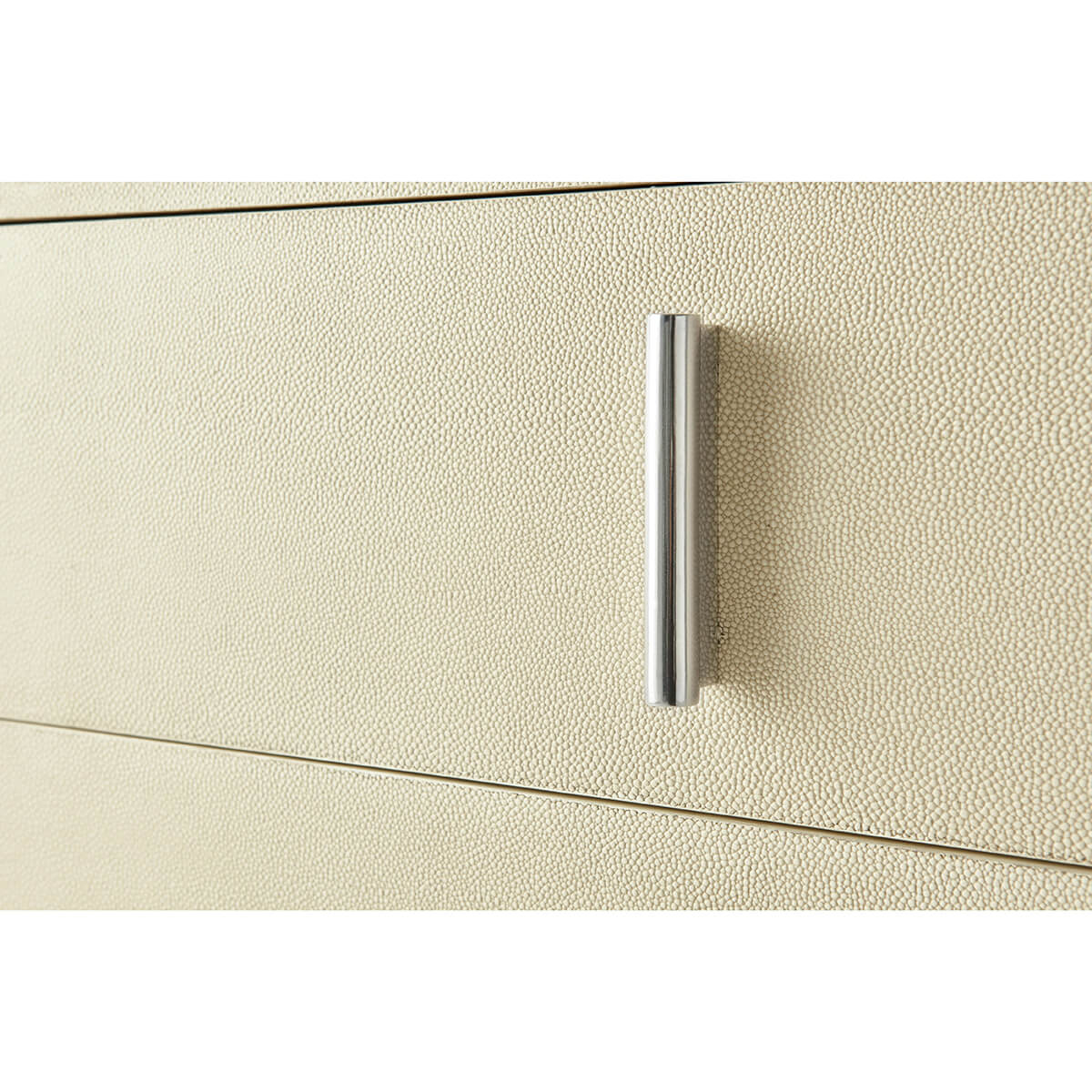 Modern Leather Nightstand - Light - English Georgian America