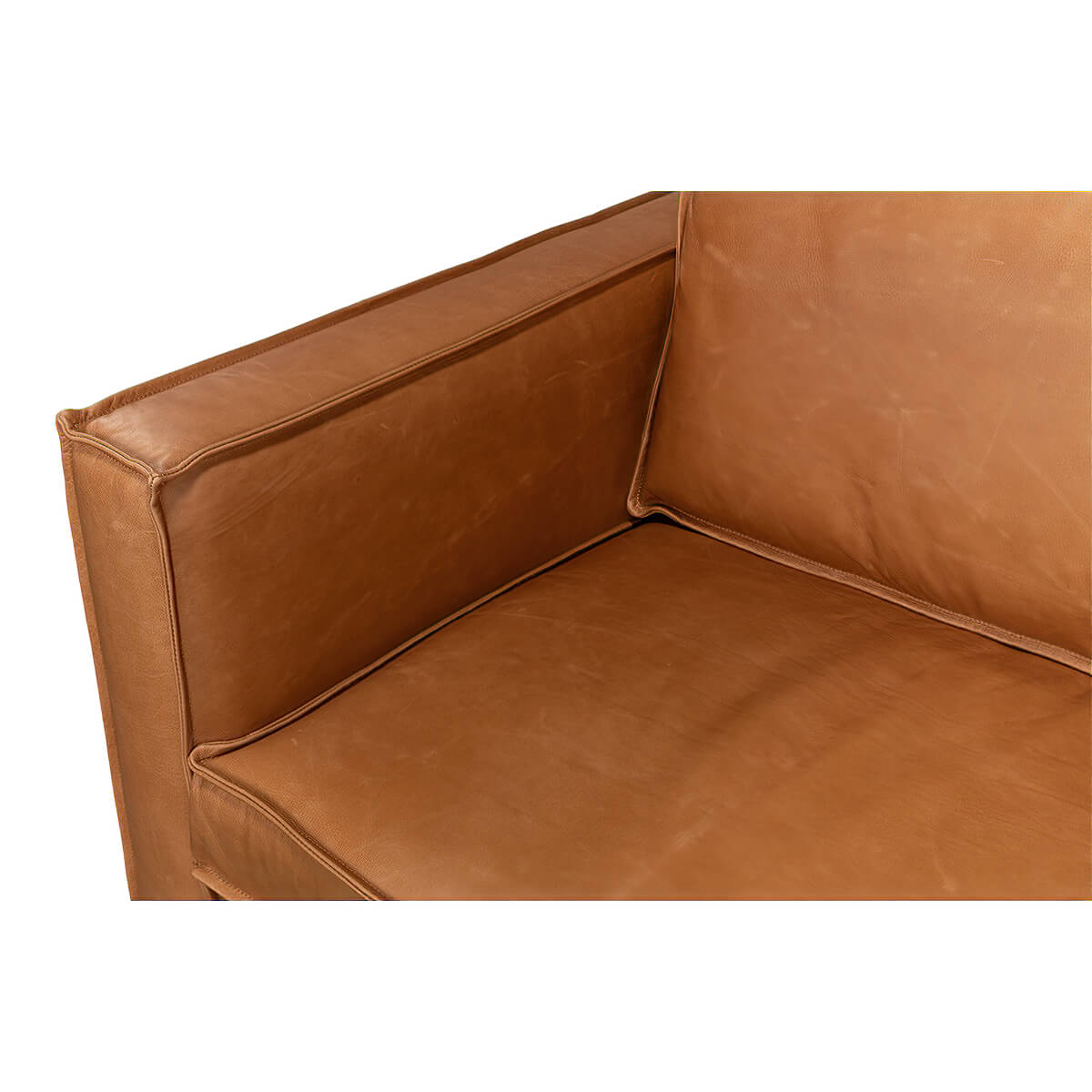 Modern Leather Sofa - English Georgian America