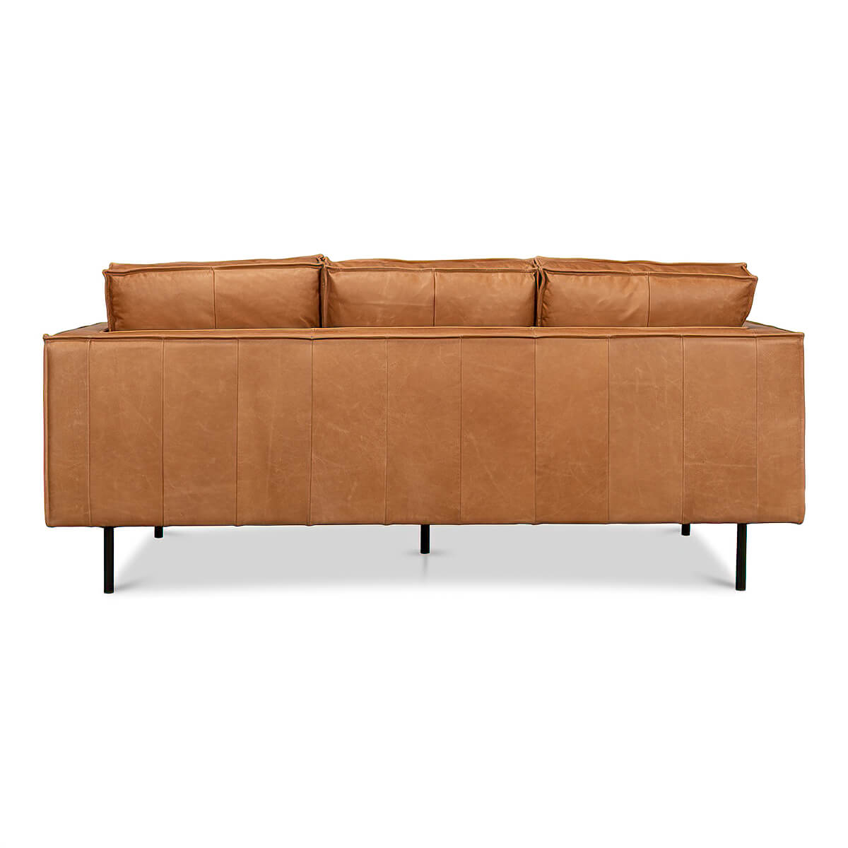 Modern Leather Sofa - English Georgian America