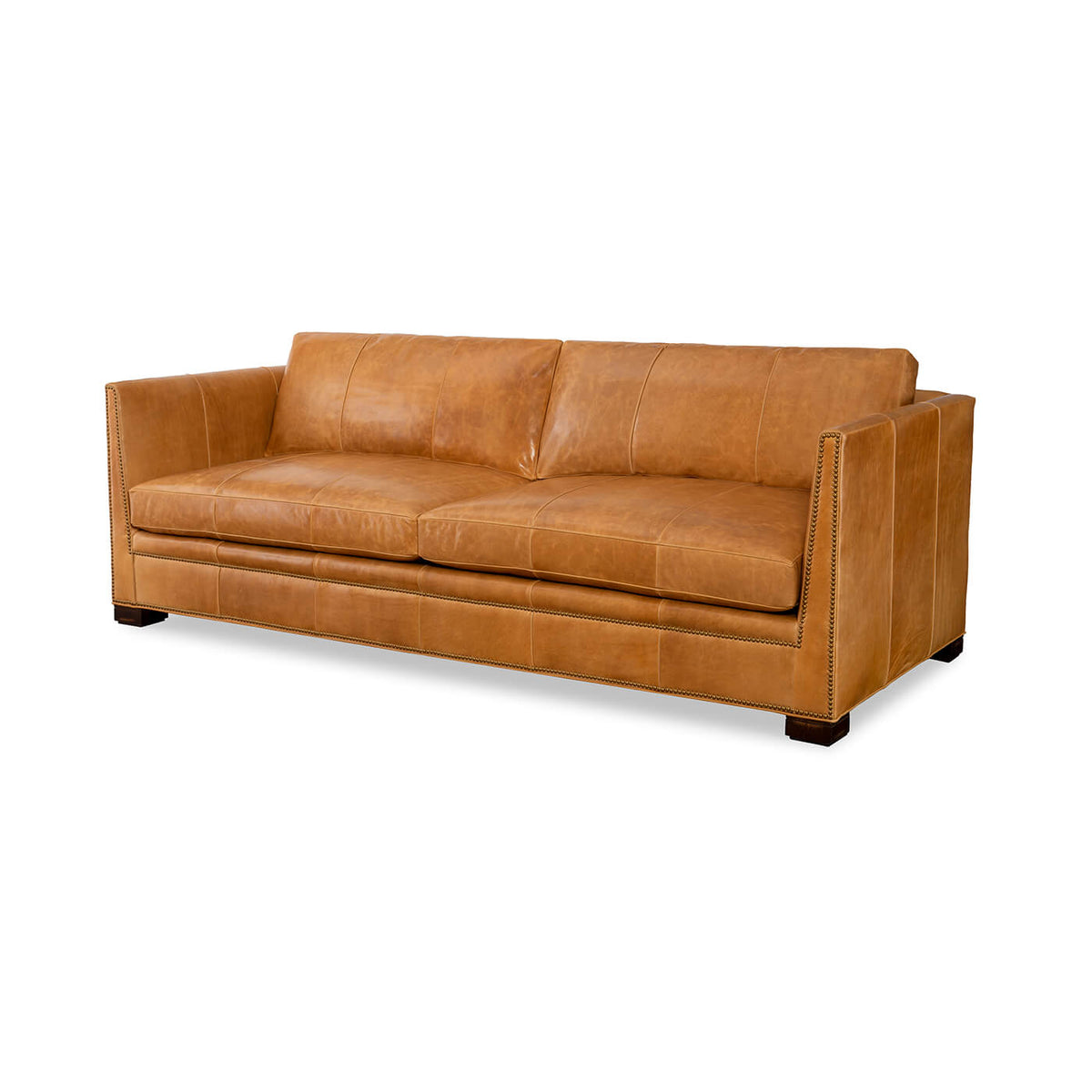 Modern Leather Thorpe Sofa - English Georgian America