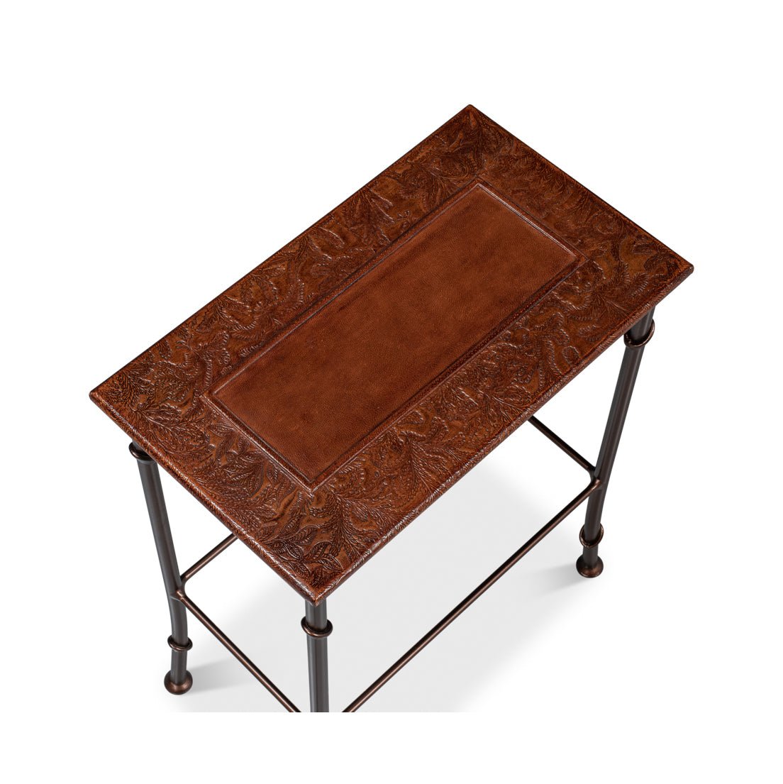 Modern Leather - Top Nesting Tables - English Georgian America