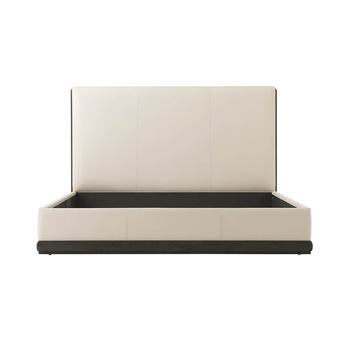 Modern Leather Upholstered California King Bed - English Georgian America